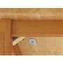 木製の家具にも使える固定金具付き