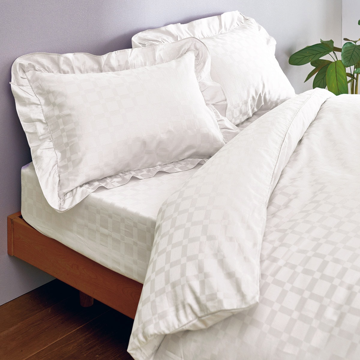 綿%掛け布団カバーホテル感覚の高密度タイプ   寝具の通販なら