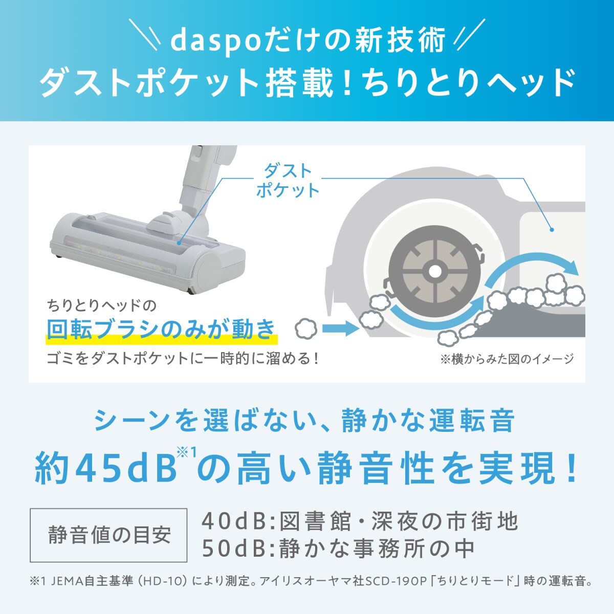 アイリスオーヤマ サイクロンスティッククリーナーdaspo(ダスポ) SCD