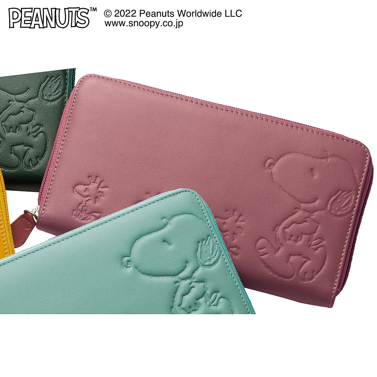 スヌーピー スマホが入る本牛革多機能財布 ファッション通販ならセシール(cecile) スヌーピー( ・ ´`(●)カードケース( ・ ´`(●)