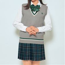 丈が選べる日本製プリーツスカート(防しわ)(洗濯機OK)(チェック柄)(スクール・制服)