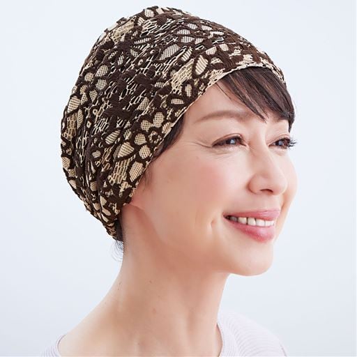 ボリュームレースヘアキャップ すべりどめ付