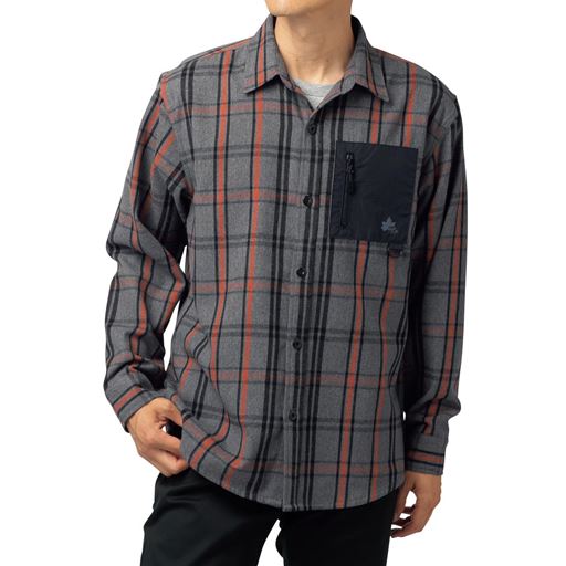 グレー系<br>モデル身長180cm<br>Lサイズ着用
