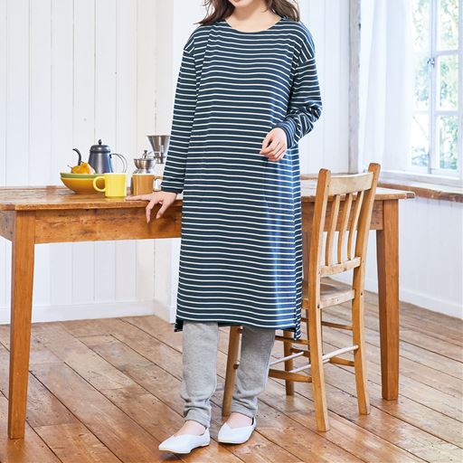 ユーズドブルー コーディネート例