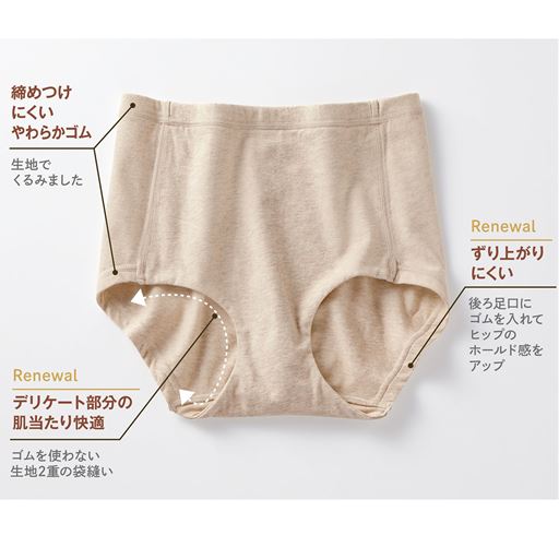肌あたりとはき心地にこだわりました
