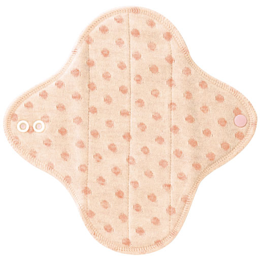布ナプキン3L防水布入り☆肌面オーガニックコットン☆猫 布ナプキン(水玉