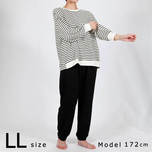 LLサイズ着用(モデル172cm)※モデルさんの普段の着用サイズはLサイズです