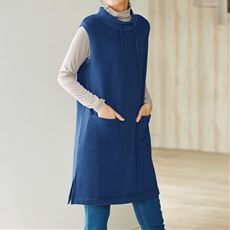 あったか裏シャギーロングベスト