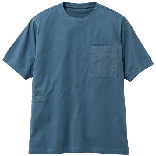 ブルー<br>収納性を兼ね備えた人気のTシャツが機能を新たにリニューアルしました!