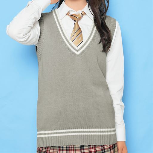 ミックスグレー<br>モデル身長:164cm<br>コーディネート例