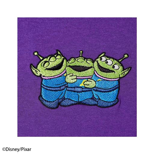 パープル刺繍アップ