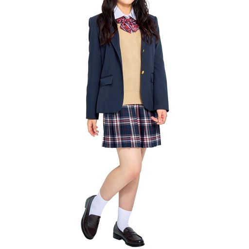 ネイビーA<br>モデル身長:156cm<br>Mサイズ着用<br>コーディネートト例