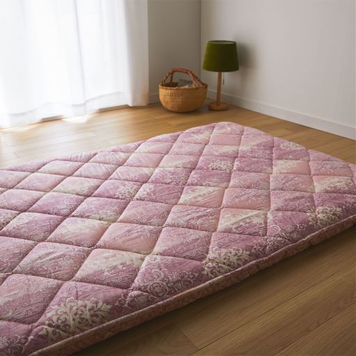 ピンク<br>腰が沈みにくく寝返りしやすい! 寝心地かための敷き布団です。
