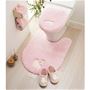 ピンク Lマット(横60×縦80cm)<br>ふわふわペルシャ猫モチーフのトイレマットです。