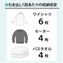 引き出し1段あたりの収納目安