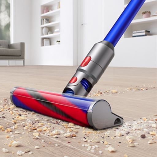 〇40%小さく軽い、クリーナーヘッド× <br>×Dyson V8 Fluffyとの比較。<br>×Dyson V11シリーズに搭載されているFluffy(フラフィ)クリーナーヘッドとの比較。