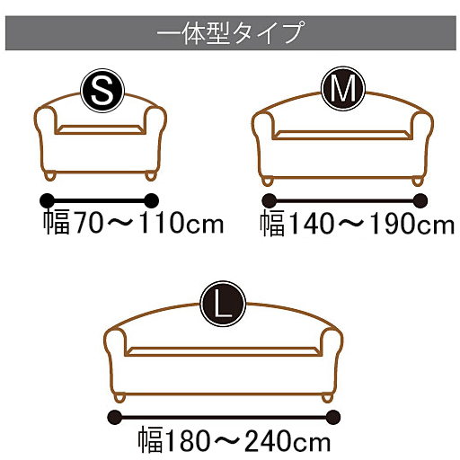 【一体型タイプ】高さ90cmまで(脚の高さは除く)、奥行70～80cm<br>※サイズはゆとりをもって測ってください。