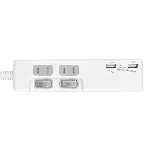 USBポート×2・100Vコネクト×2