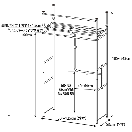 B(ロータイプ/幅80～125)