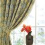 イエロー系(アイリス)<br>繊細で美しいデザインを窓辺に。「ウィリアム・モリス」の花柄カーテンです。