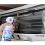 汚れをしっかり洗浄してエアコンの冷房効率をアップ 使用前 使用例