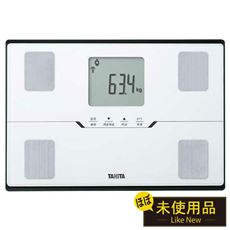 【リユース品】タニタ 体組成計(スマホ連携/立てかけ収納も可能/最大150/最小100g単位) BC-767-WH