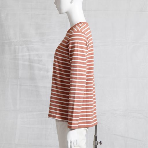 T(コーラル×オフホワイト) サイド