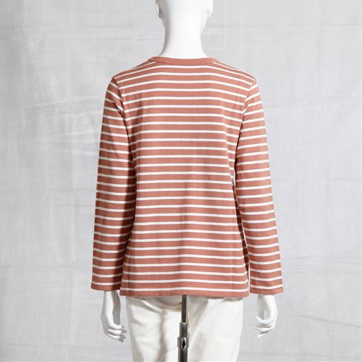 T(コーラル×オフホワイト) バックスタイル