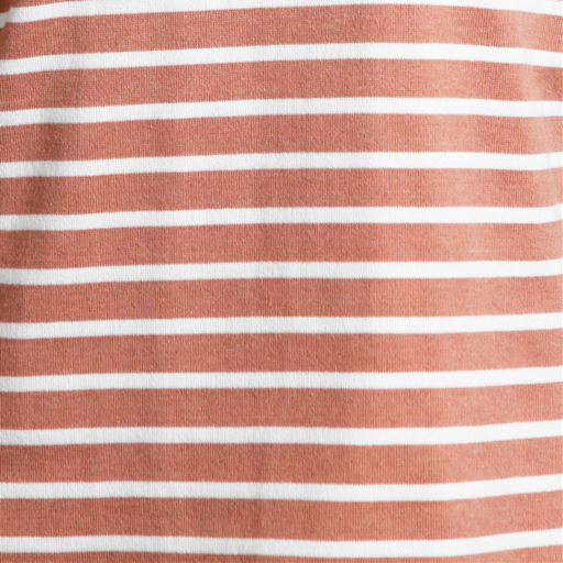 T(コーラル×オフホワイト) 生地アップ