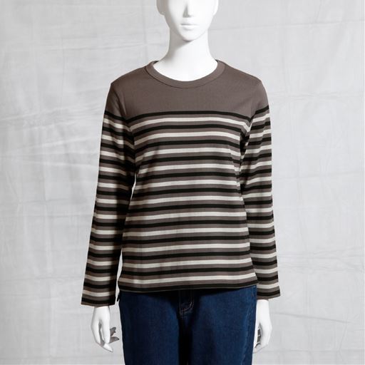 N(ブラウニッシュグレー×ブラック×グレージュ)フロント