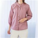色々ボタン使いフリル衿シャツ