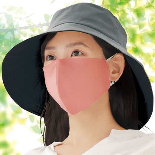 大判ですっぽり覆う!UV対策マスク ※帽子は商品に含まれません