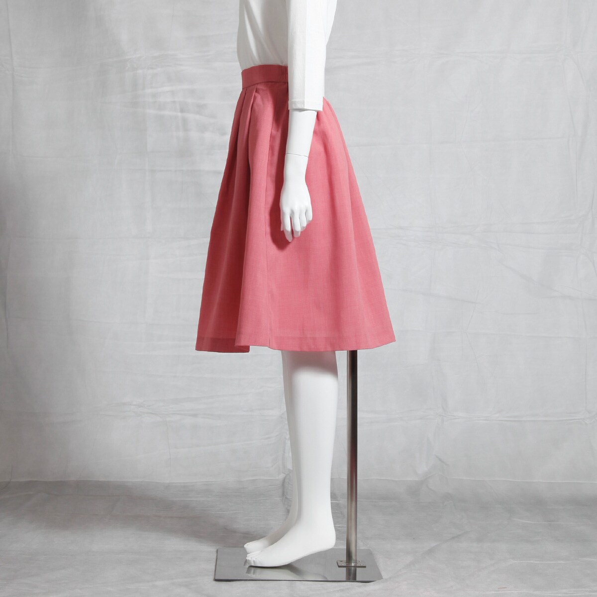 フレアスカート/軽やかな素材 洗濯後シワになりにくい(洗濯機OK  