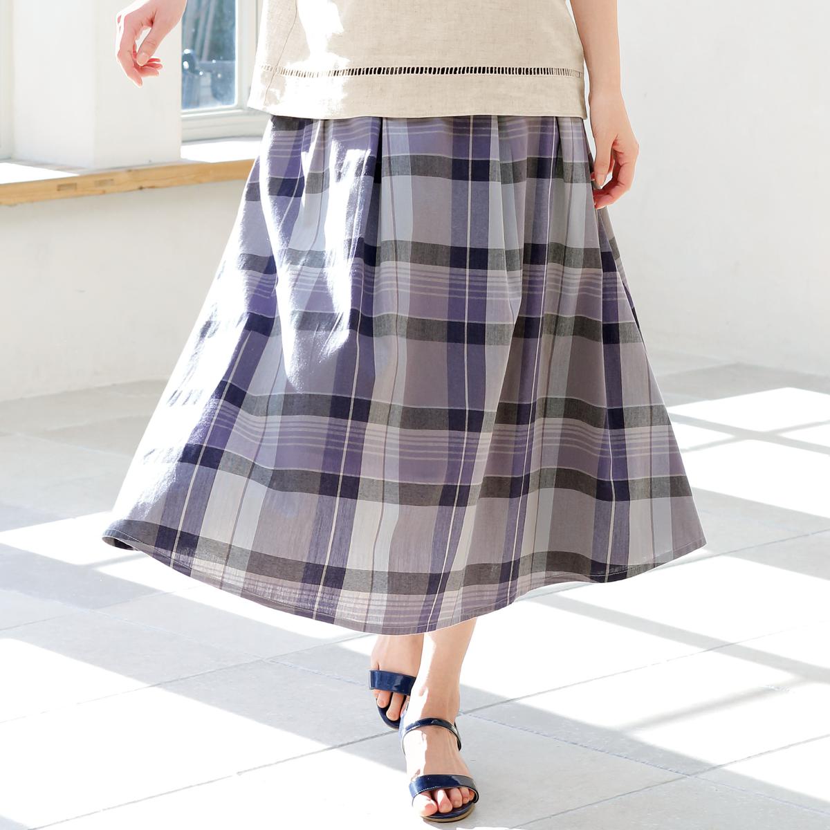 チェックスカート TO BE CHIC 42 見にくく 