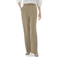 とろり質感のストレートパンツ(UVカット・接触冷感・節電対策)