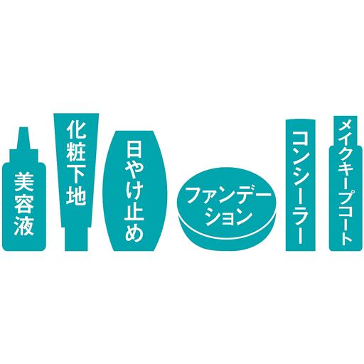 ラク!コレ1つでベースメイク完了。1品で6役。