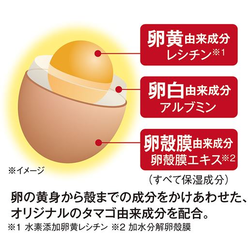 3種のタマゴ由来成分「TEG」配合