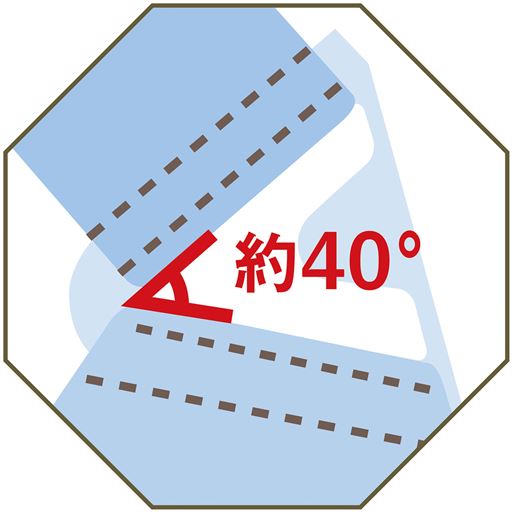 ストラップがズレにくい<br>トリンプ開発の三角パーツでストラップがズレにくい。