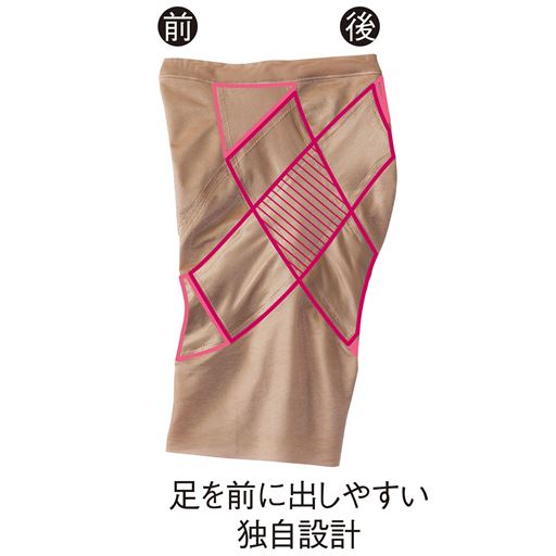 足を前に出しやすい独自設計で美しい歩行姿勢に。