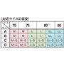 〈対応サイズの目安〉<br>※A75のように複数の候補がある場合は、「ゆったりめ」か「ぴったりめ」のご希望に合わせてお選びください。