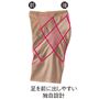 足を前に出しやすい独自設計で美しい歩行姿勢に。
