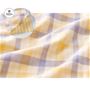 生地拡大<br>綿100%のふんわりダブルガーゼ やわらかなガーゼを2枚重ねることで空気を含んでふわっと軽やか。適度なぬくもり感があり、吸水・通気性にも優れているので、さらさら感も両立。肌寒さを感じたり、汗をかいたりするこの時季におすすめです。