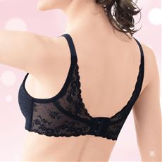 ラクして丸胸!立体ノンワイヤーの3Dブラ®(背中すっきりタイプ)(ノンワイヤー・モールドフルカップ)(サードウェーブブラ)