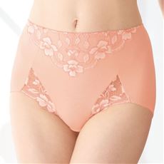 ショーツ(綿混ストレッチ・はき込み丈深め)(背中すっきりブラのコーディネートショーツ)
