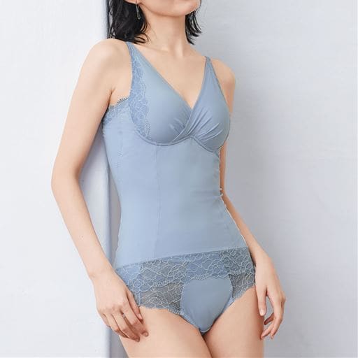 大人のソフトシェイプブラ付きキャミ(トリンプ)(ノンワイヤー・モールフルドカップ)