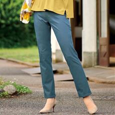 綿混ハイパーストレッチストレートパンツ