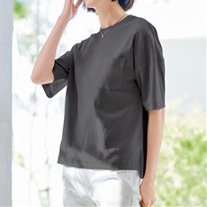 クルーネックTシャツ(綿100%・洗濯機OK)