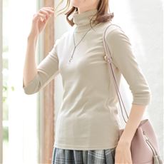 UVカットルーズネックTシャツ(7分袖)(綿100%・UVカット・洗濯機OK)