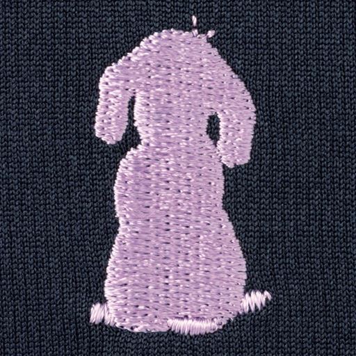 胸には可愛い犬の刺しゅう入り