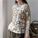 タートルネックプリントＴシャツ